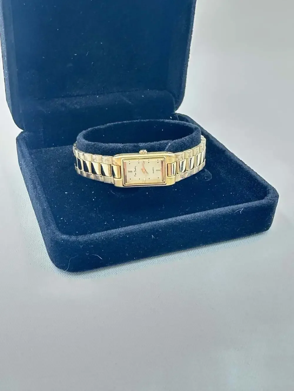 Pierre Cardin Women's Gold-Tone Rectangular Quartz Watch